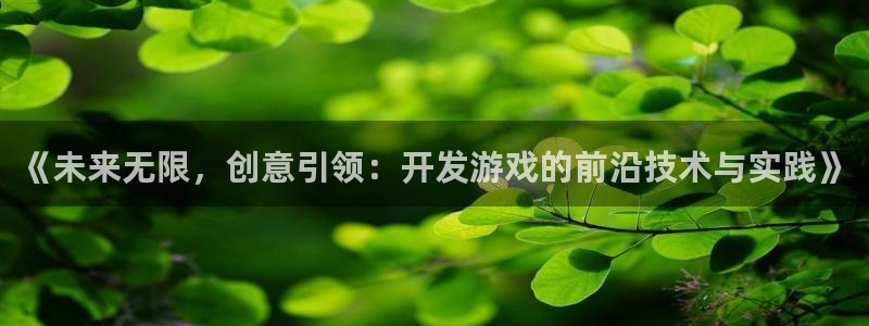 米乐yy易游体育：《未来无限，创意引领：开发游戏的前沿技术与